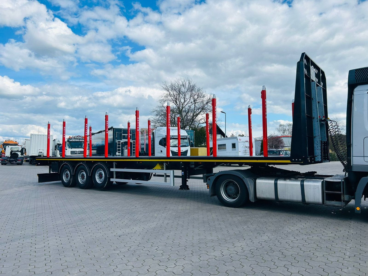 PAVIC 3-Achs Plattform-Auflieger/Leergew. ca. 7,1t - Timber semi-trailer: picture 2 PAVIC 3-Achs Plattform-Auflieger/Leergew. ca. 7,1t - Timber semi-trailer: picture 2