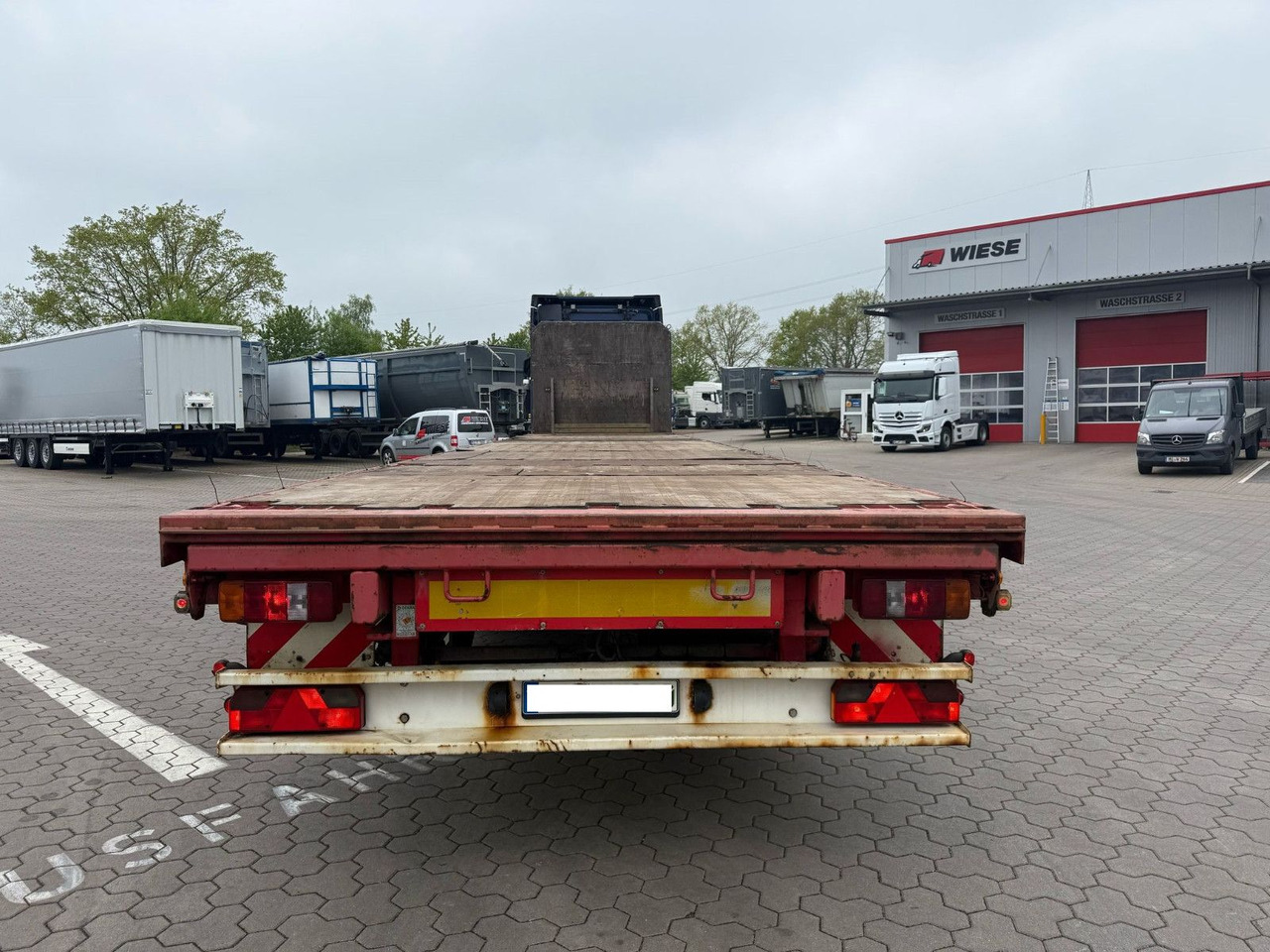 Dropside/ Flatbed semi-trailer Schwarzmüller SPA 3/E Plattform Auflieger mit Schwerlastwinden: picture 6