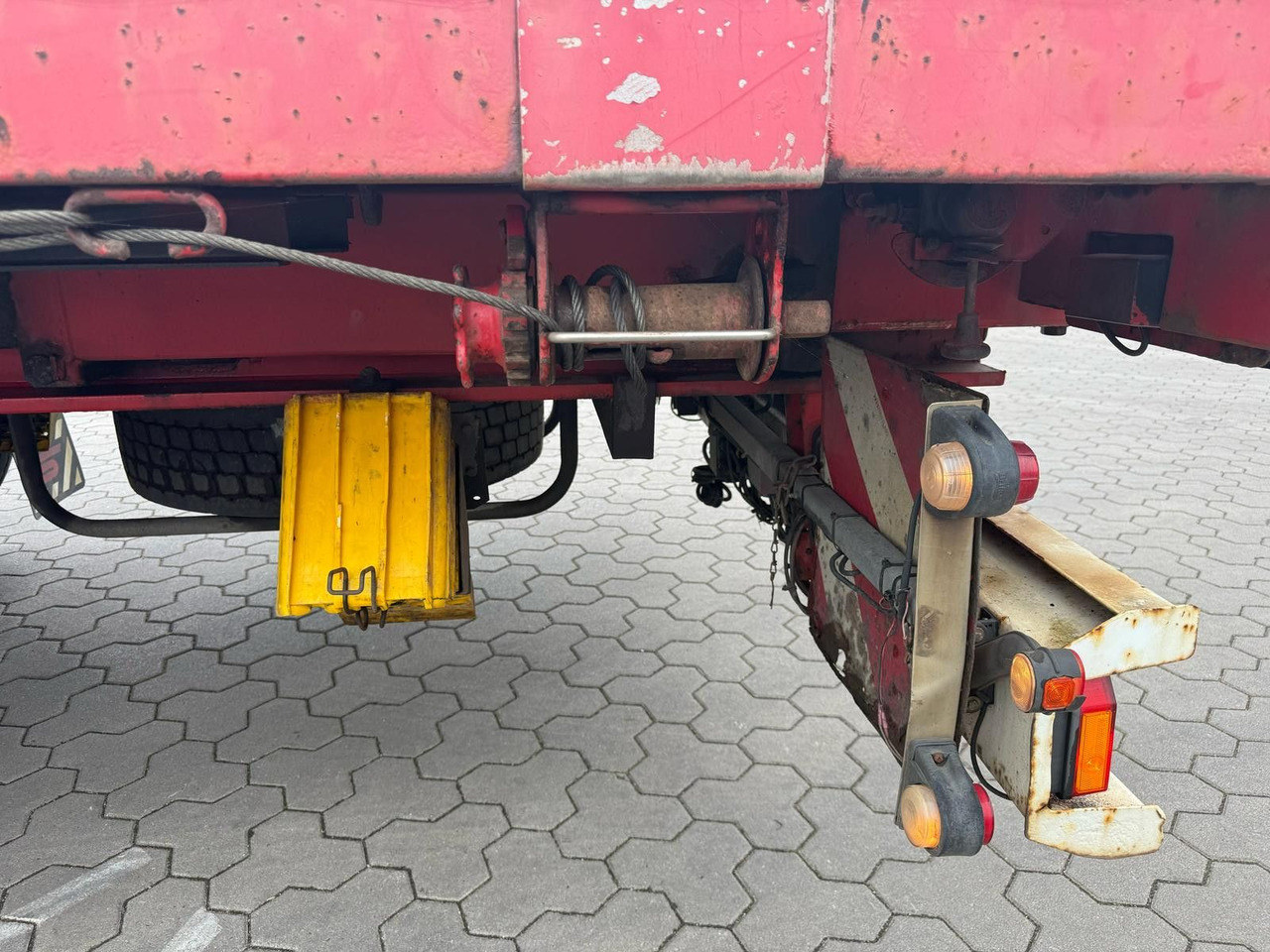 Dropside/ Flatbed semi-trailer Schwarzmüller SPA 3/E Plattform Auflieger mit Schwerlastwinden: picture 9