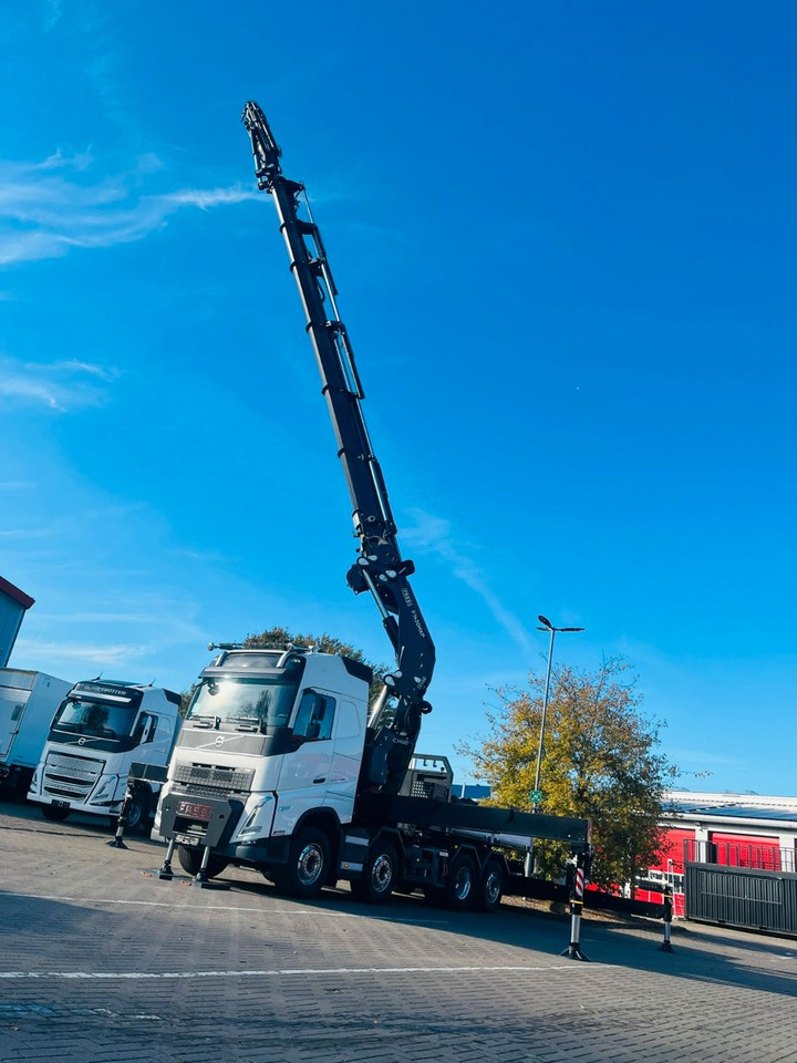 Dropside/ Flatbed truck, Crane truck Volvo FH 540 SZM mit F1450 HXP Fly Jib + Winde: picture 9
