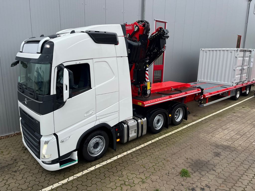 Wiese Stufensattel Tieflader mit Kran Fassi F545 Wiese Stufensattel Tieflader mit Kran Fassi F545 - Dropside/ Flatbed semi-trailer: picture 5 Wiese Stufensattel Tieflader mit Kran Fassi F545 Wiese Stufensattel Tieflader mit Kran Fassi F545 - Dropside/ Flatbed semi-trailer: picture 5
