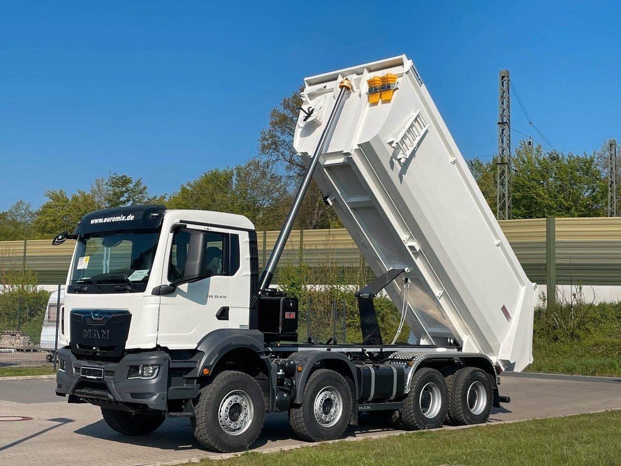 Tipper MAN TGS 35.470 BB 8X4 Mulden Kipper 10X Vorhanden: picture 10