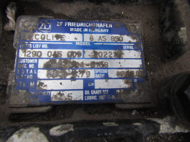 DAF LF 55 ZF 6AS 850 GEARBOX COMPLETE - Gearbox for Truck: picture 1 DAF LF 55 ZF 6AS 850 GEARBOX COMPLETE - Gearbox for Truck: picture 1