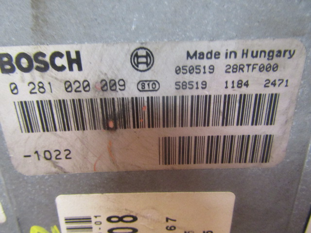 MAN M2000 SERIES 220 ENGINE ECU BOSCH P/NO 0.281020009 - ECU for Truck: picture 3 MAN M2000 SERIES 220 ENGINE ECU BOSCH P/NO 0.281020009 - ECU for Truck: picture 3