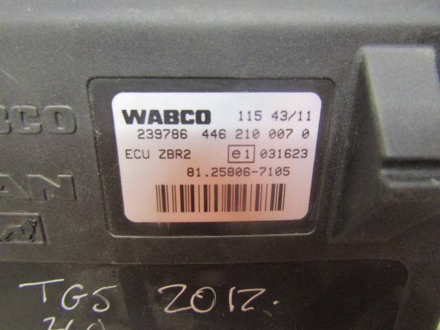 MAN TGS ZBR2 ECU WABCO P/NO 446 210 0070 MAN P/NO 81.25806.7105 - ECU for Truck: picture 2 MAN TGS ZBR2 ECU WABCO P/NO 446 210 0070 MAN P/NO 81.25806.7105 - ECU for Truck: picture 2