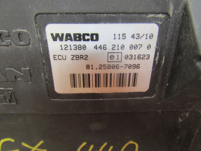 MAN TGX ZBR2 ECU WABCO P/NO 446 210 0070 / MAN P/NO 81.25806.7096 - ECU for Truck: picture 2 MAN TGX ZBR2 ECU WABCO P/NO 446 210 0070 / MAN P/NO 81.25806.7096 - ECU for Truck: picture 2