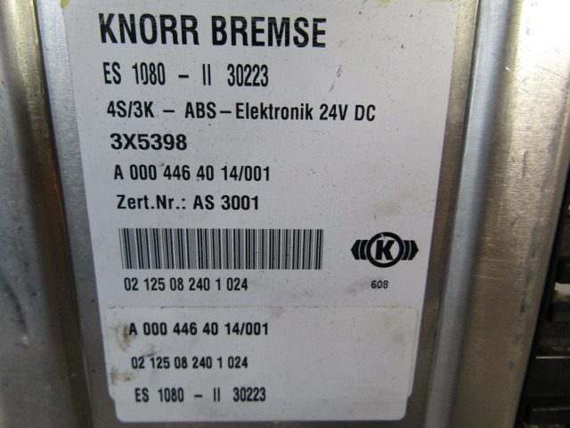 MERCEDES ATEGO 1823 ABS ECU P/NO A0004464014/001 - ECU for Truck: picture 2 MERCEDES ATEGO 1823 ABS ECU P/NO A0004464014/001 - ECU for Truck: picture 2