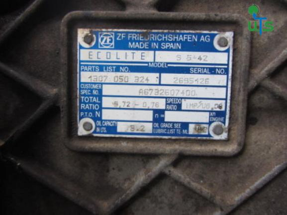 MERCEDES ATEGO 815 5 SPEED GEARBOX TYPE S5-42 ZF - Gearbox for Truck: picture 2 MERCEDES ATEGO 815 5 SPEED GEARBOX TYPE S5-42 ZF - Gearbox for Truck: picture 2