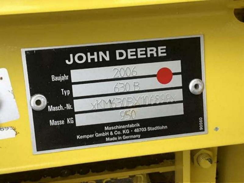 John Deere 630 B - Forage harvester attachment: picture 2 John Deere 630 B - Forage harvester attachment: picture 2