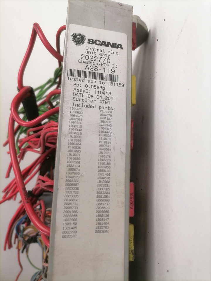 Scania Central electric unit 2022770 - Fuse for Truck: picture 2 Scania Central electric unit 2022770 - Fuse for Truck: picture 2