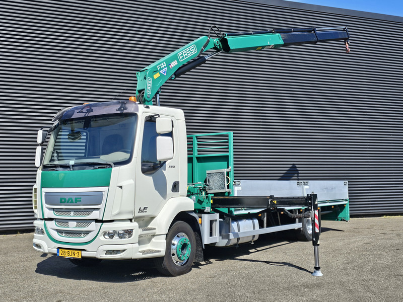 DAF LF 260 EURO 6 / FASSI CRANE / KRAN + REMOTE - Crane truck: picture 1 DAF LF 260 EURO 6 / FASSI CRANE / KRAN + REMOTE - Crane truck: picture 1