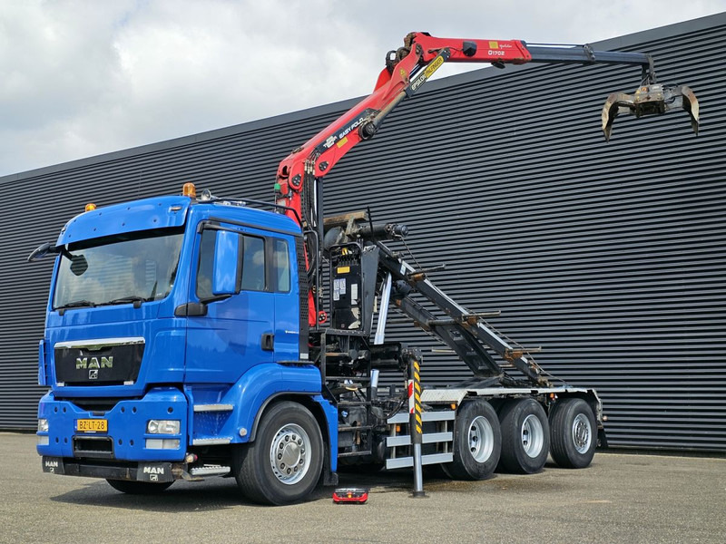 MAN TGS 35.400 8x4-4 / PALFINGER Z CRANE + CONTAINER SYSTEM - Cable system truck, Crane truck: picture 1 MAN TGS 35.400 8x4-4 / PALFINGER Z CRANE + CONTAINER SYSTEM - Cable system truck, Crane truck: picture 1