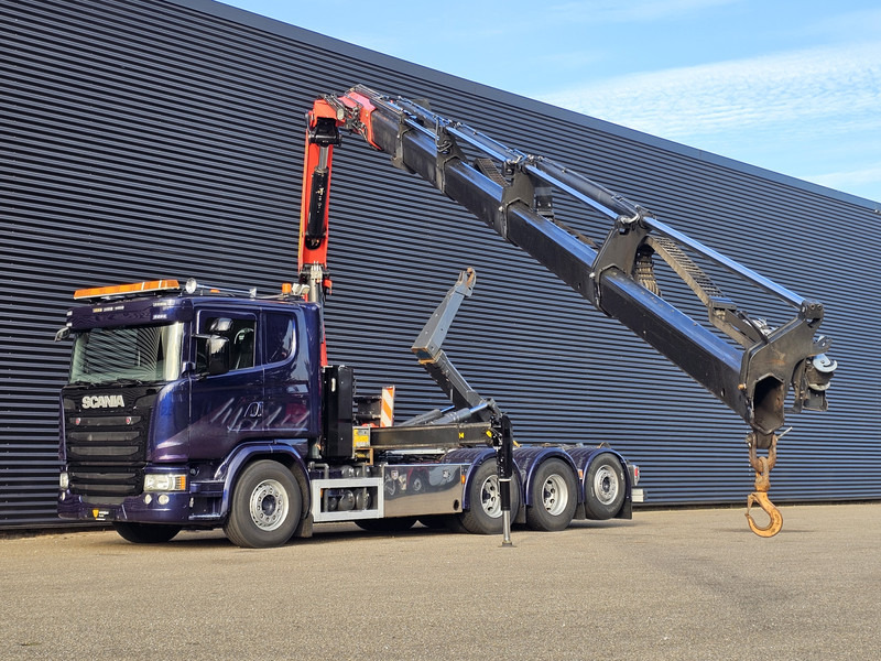 Scania G490 8x4*4 / PALFINGER CRANE + HOOKLIFT - Hook lift truck, Crane truck: picture 3 Scania G490 8x4*4 / PALFINGER CRANE + HOOKLIFT - Hook lift truck, Crane truck: picture 3
