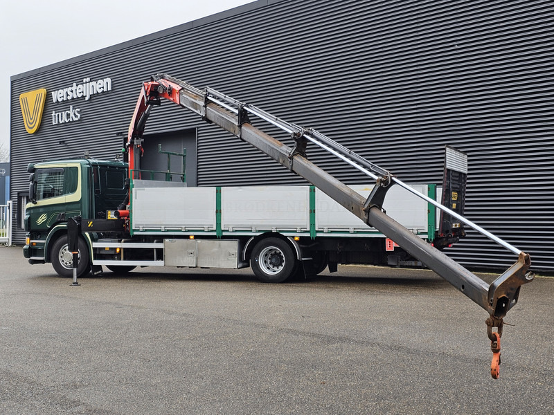 Dropside/ Flatbed truck, Crane truck Scania P320 4x2 / PALFINGER PK 14002 CRANE / KRAN: picture 6