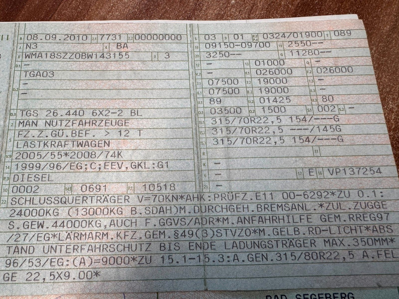 MAN 26.440 6X2 Meiller RK 20.70 mit Funk - Hook lift truck: picture 2 MAN 26.440 6X2 Meiller RK 20.70 mit Funk - Hook lift truck: picture 2