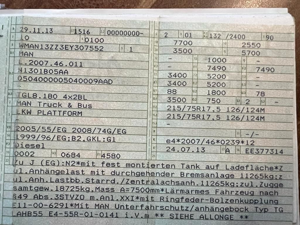 MAN 8.180 4X2 offene Pritsche MAN 8.180 4X2 offene Pritsche - Flatbed van: picture 2 MAN 8.180 4X2 offene Pritsche MAN 8.180 4X2 offene Pritsche - Flatbed van: picture 2