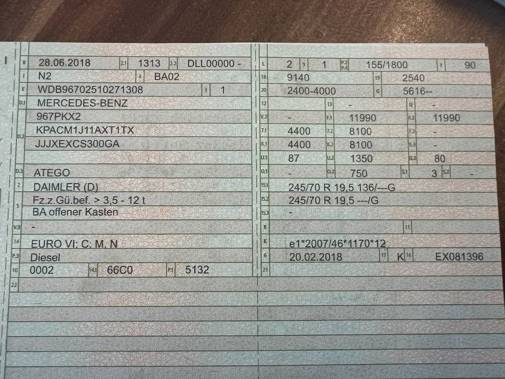 Mercedes-Benz 1221 4X2 offene Pritsche Mercedes-Benz 1221 4X2 offene Pritsche - Dropside/ Flatbed truck: picture 2 Mercedes-Benz 1221 4X2 offene Pritsche Mercedes-Benz 1221 4X2 offene Pritsche - Dropside/ Flatbed truck: picture 2