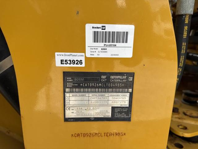 CAT 926M - Wheel loader: picture 5 CAT 926M - Wheel loader: picture 5