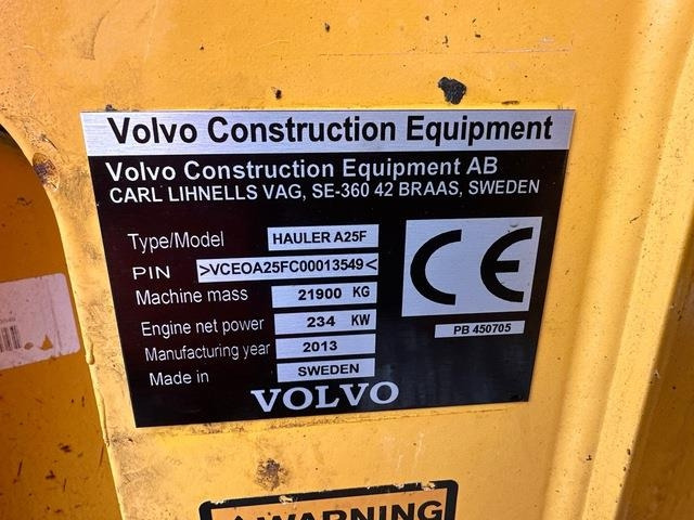 Volvo A25F - Articulated dumper: picture 5 Volvo A25F - Articulated dumper: picture 5