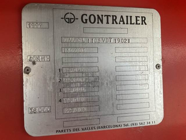 Gontrailer GL1105 - Low loader semi-trailer: picture 5 Gontrailer GL1105 - Low loader semi-trailer: picture 5