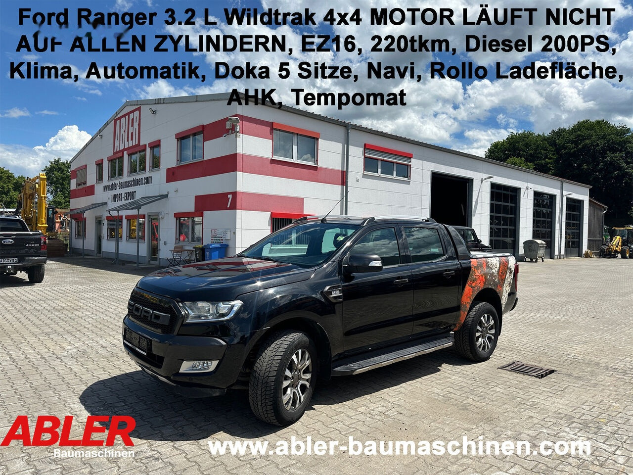 Pickup truck Ford Ranger 3.2L Wildtrak DOKA Pick Up Motorprobleme: picture 1
