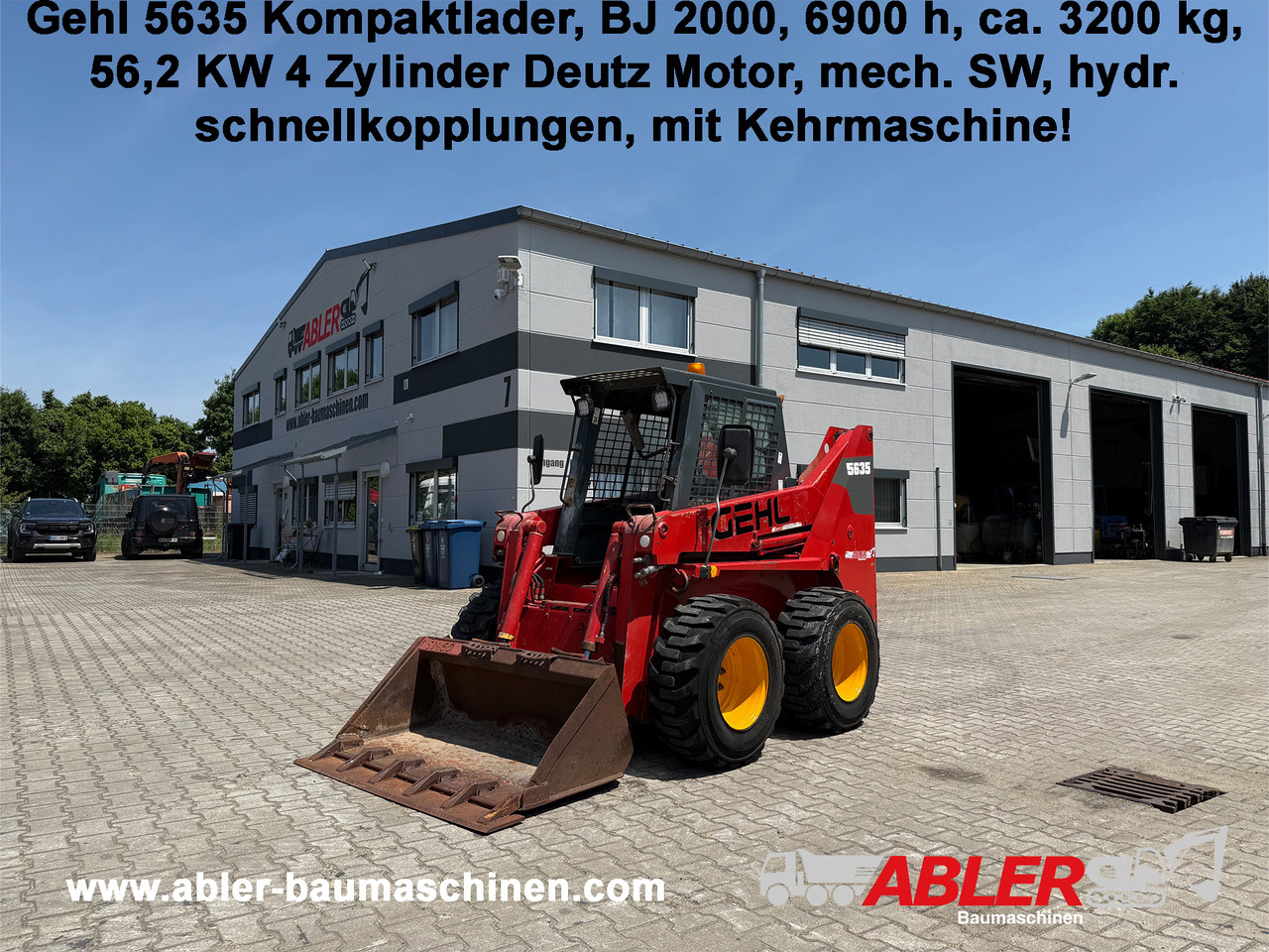 Gehl 5635 Kompaktlader Schaufel + Kehrmaschine - Wheel loader: picture 1 Gehl 5635 Kompaktlader Schaufel + Kehrmaschine - Wheel loader: picture 1