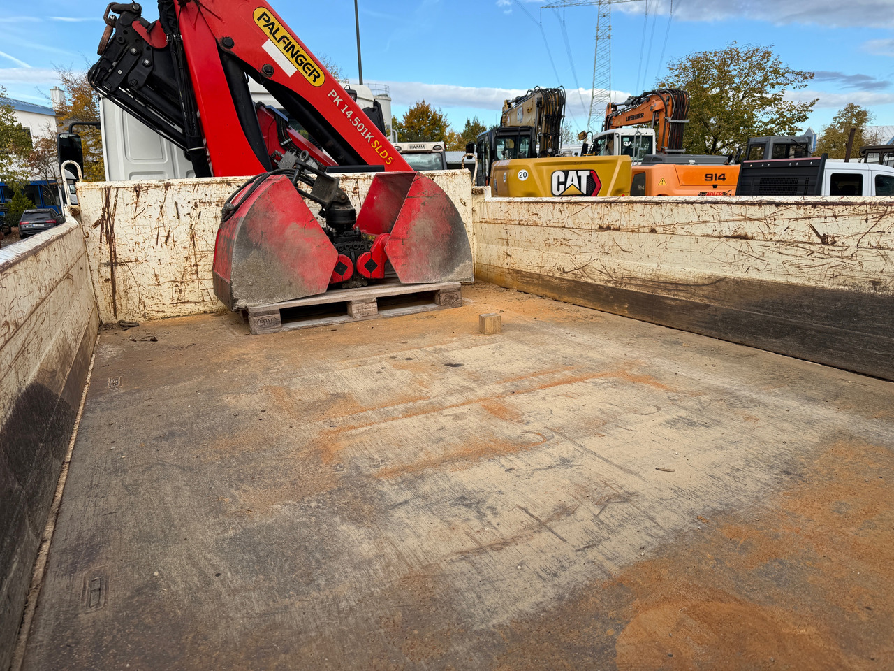 Tipper, Crane truck MAN TGM 18.320 Kipper+Kran Palfinger 4x4 Funk Greifer: picture 12