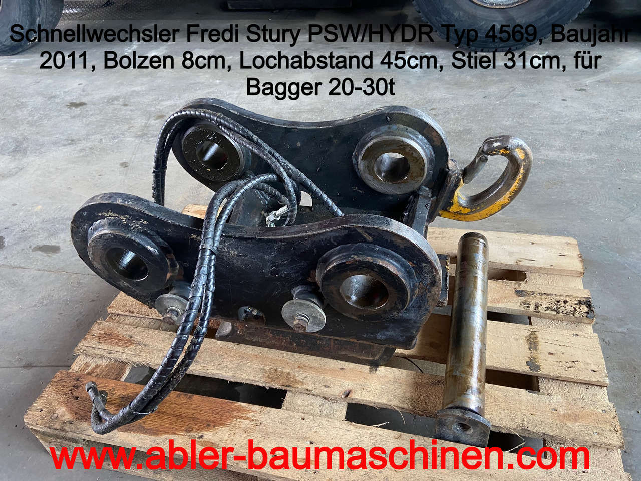 Schnellwechsler Fredi Stury PSW/HYDR Tsp 4569 - Quick coupler: picture 1 Schnellwechsler Fredi Stury PSW/HYDR Tsp 4569 - Quick coupler: picture 1