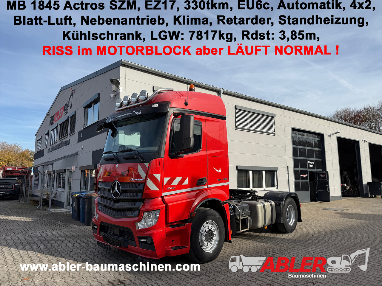 Mercedes-Benz 1845 Actros SZM Klima Retarder Nebenantrieb - Tractor unit: picture 1 Mercedes-Benz 1845 Actros SZM Klima Retarder Nebenantrieb - Tractor unit: picture 1