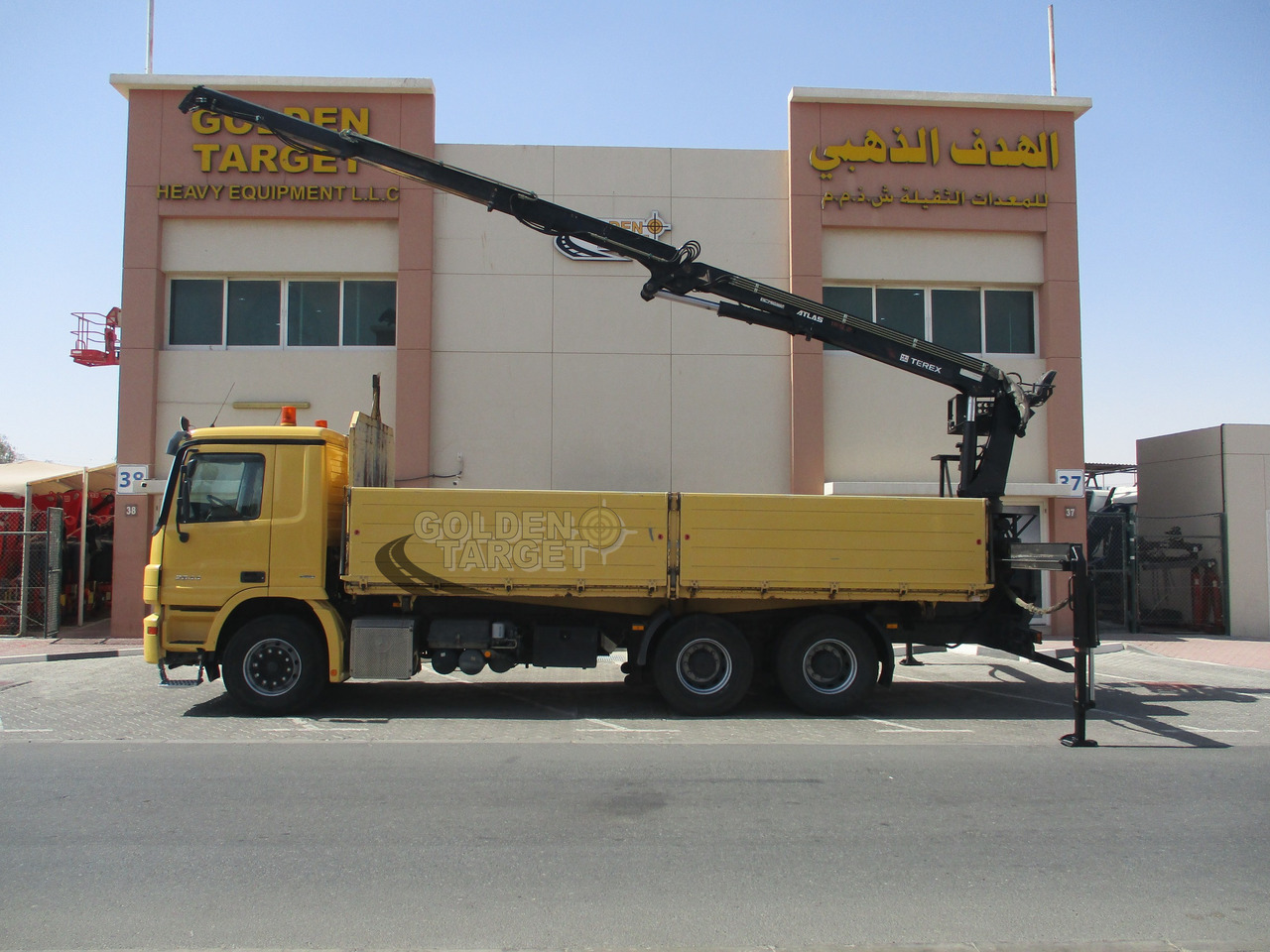 Crane truck MERCEDES-BENZ ACTROS 2644 6×4 with ATLAS 165.2 Block Crane: picture 10