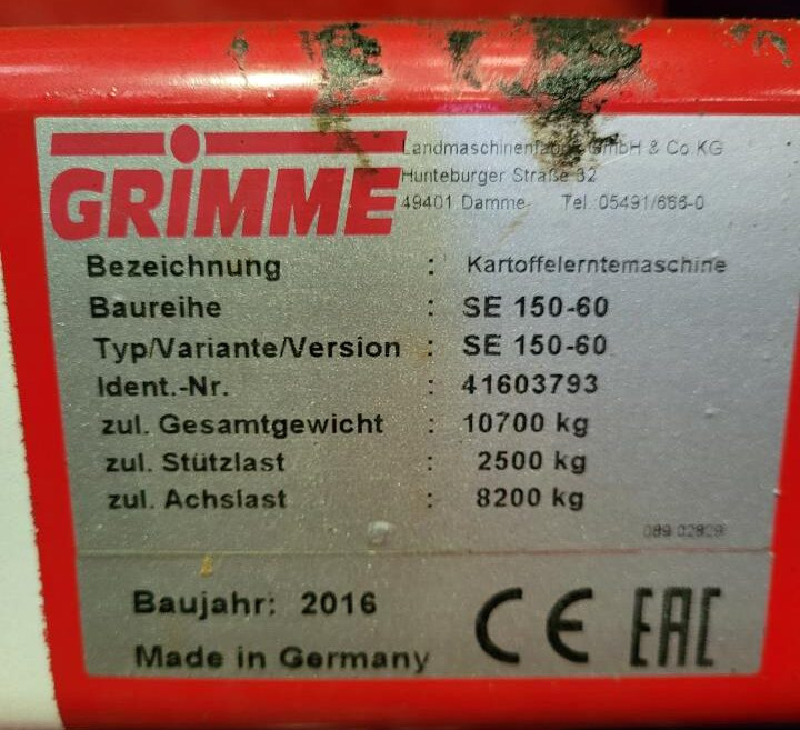Grimme SE 170-60 XL on lease Grimme SE 170-60 XL: picture 20