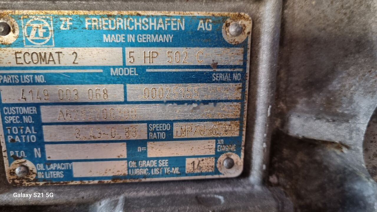 Gearbox for Bus ZF ECOMAT 2   Mercedes-Benz: picture 9