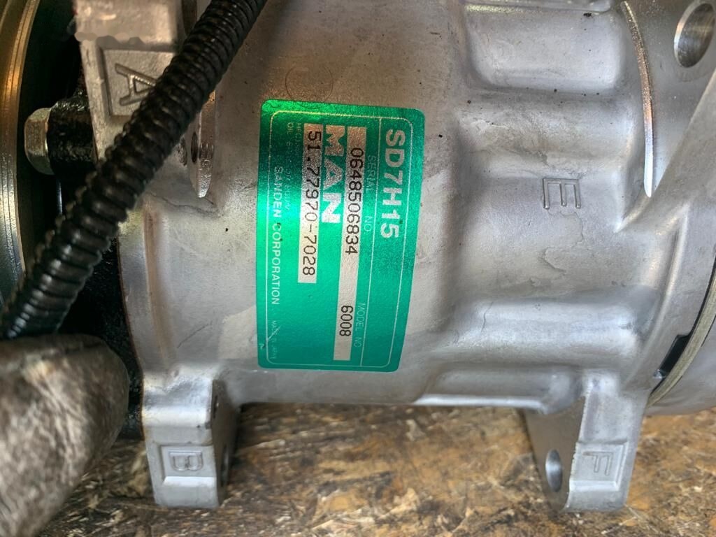 MAN Sanden SD7H15 51.77970-7028 MAN TGA TGM TGX TGL NEOPLAN BUS truck - A/C compressor for Truck: picture 5 MAN Sanden SD7H15 51.77970-7028 MAN TGA TGM TGX TGL NEOPLAN BUS truck - A/C compressor for Truck: picture 5