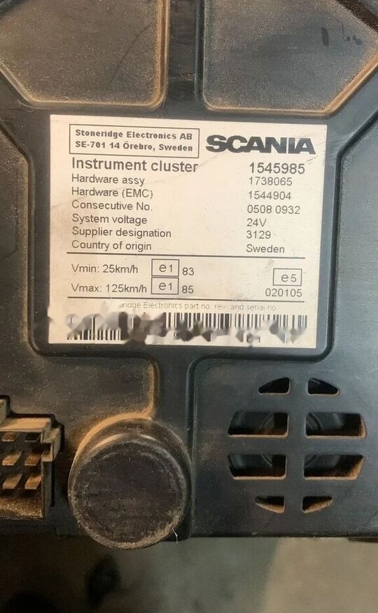 Scania Zegary Liczniki R 1545985 1738065 1544904 1545985 Scania truck - Dashboard for Truck: picture 2 Scania Zegary Liczniki R 1545985 1738065 1544904 1545985 Scania truck - Dashboard for Truck: picture 2