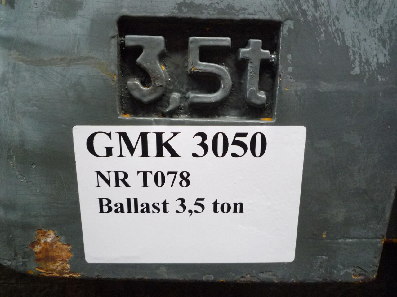 Grove GMK 3050 counterweight 3,5 ton - Counterweight for Mobile crane: picture 3 Grove GMK 3050 counterweight 3,5 ton - Counterweight for Mobile crane: picture 3