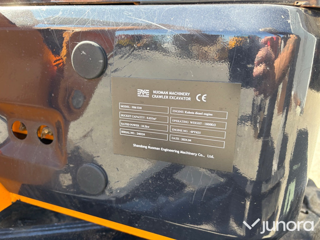 Mini excavator Minigrävare Nuoman NM-E18: picture 28