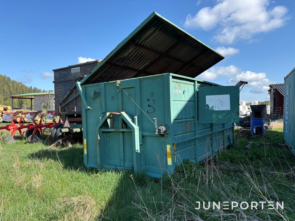 Roll-off container Sopcontainer med tak: picture 1
