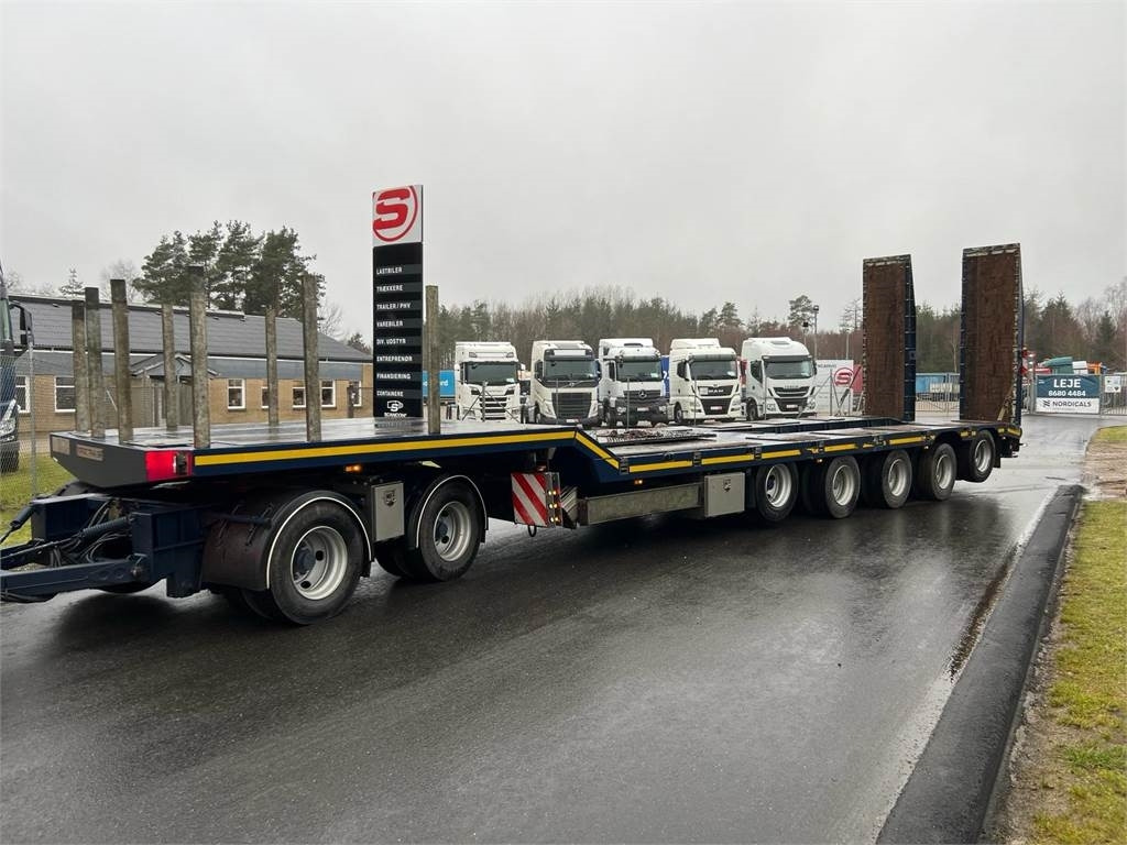 HRD 7 akslet - 84 ton blokvogn med ramper - Low loader trailer: picture 1 HRD 7 akslet - 84 ton blokvogn med ramper - Low loader trailer: picture 1
