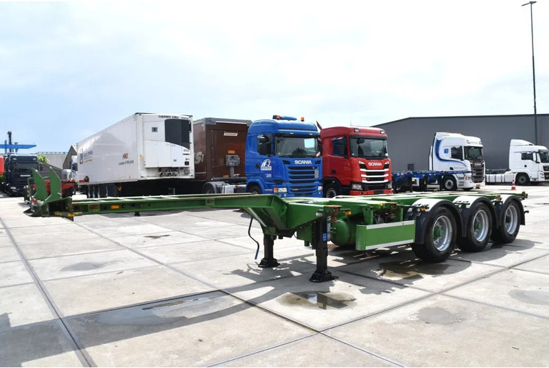 Pacton T3-010 - 2 LIFT AXLES - DRUM BRAKES - BPW AXLES - 2 x EXTENDABLE - GOOD CONDITION - - Container transporter/ Swap body semi-trailer: picture 5 Pacton T3-010 - 2 LIFT AXLES - DRUM BRAKES - BPW AXLES - 2 x EXTENDABLE - GOOD CONDITION - - Container transporter/ Swap body semi-trailer: picture 5