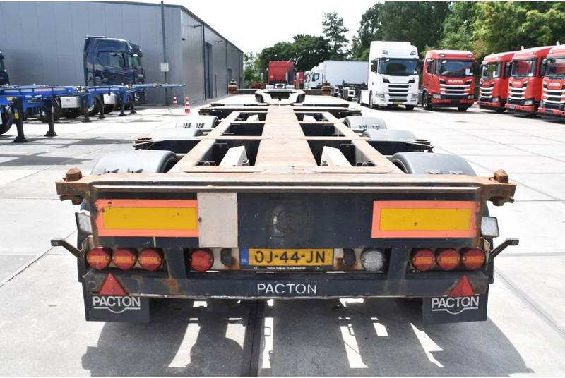 Pacton T3-010 - 2 x LIFT AXLE - BPW AXLES - DRUM BRAKES - 2 x EXTENDABLE - - Container transporter/ Swap body semi-trailer: picture 3 Pacton T3-010 - 2 x LIFT AXLE - BPW AXLES - DRUM BRAKES - 2 x EXTENDABLE - - Container transporter/ Swap body semi-trailer: picture 3