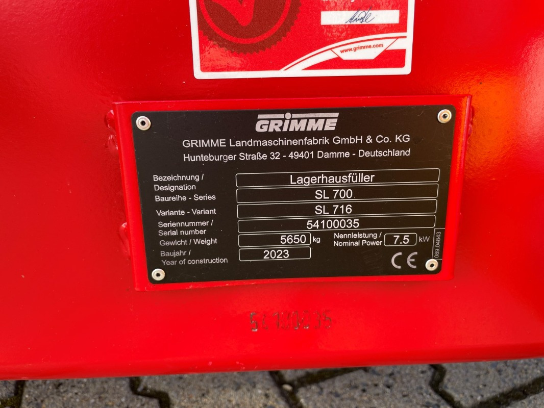 Grimme SL 716 - Rental - Storage equipment: picture 2 Grimme SL 716 - Rental - Storage equipment: picture 2