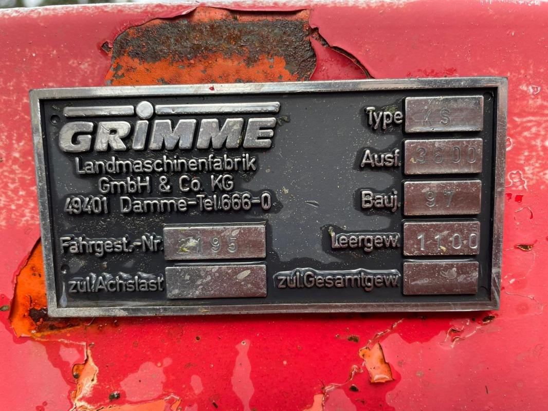 Grimme KS-3600 - Harvester: picture 2 Grimme KS-3600 - Harvester: picture 2