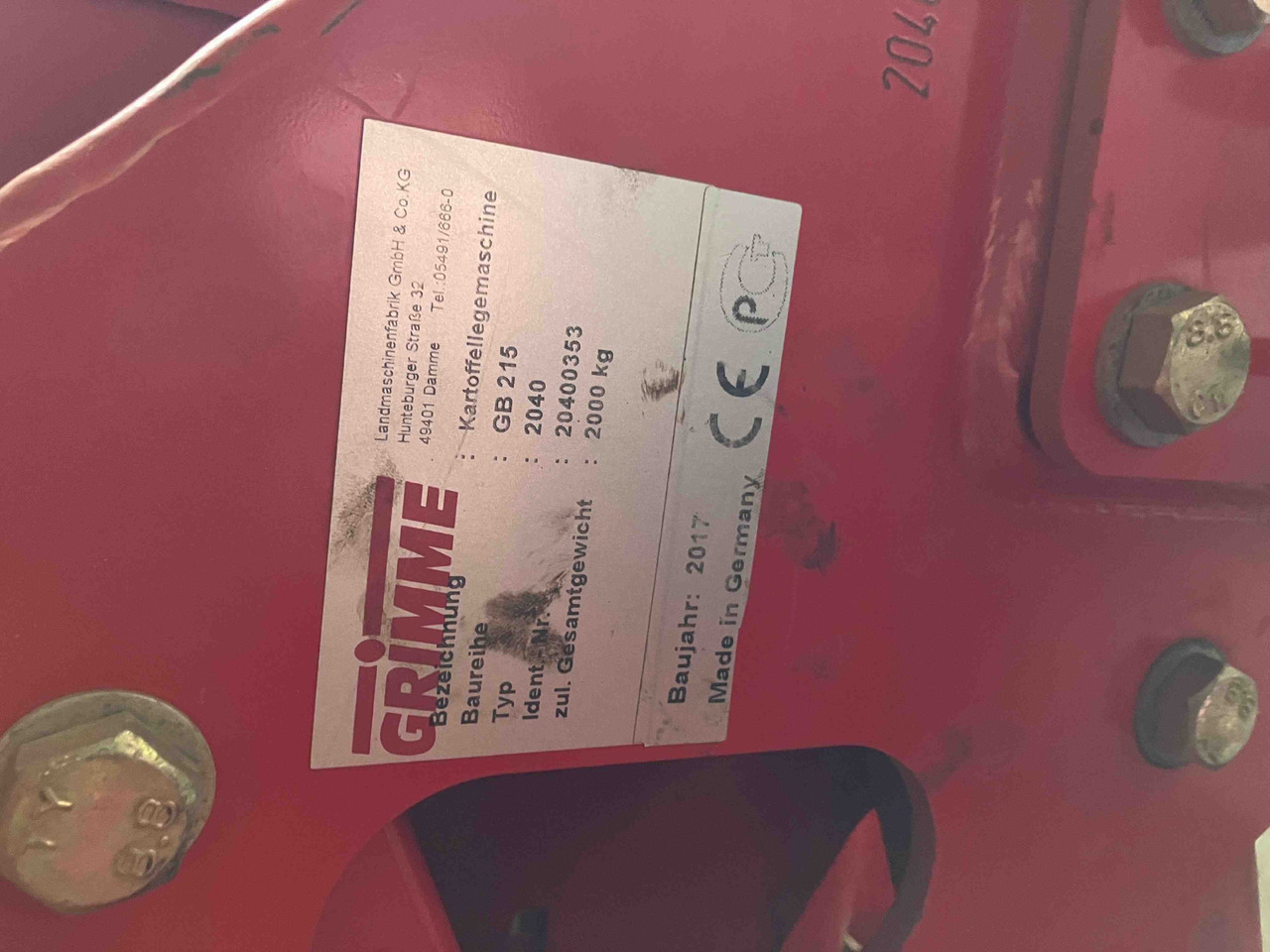 Grimme GB 215 - Harvester: picture 2 Grimme GB 215 - Harvester: picture 2