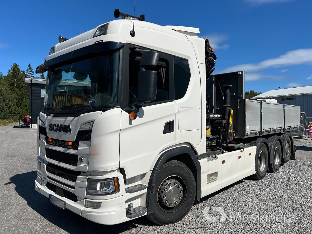 Kranväxlare Scania G450 8x4 med tillbehör - Hook lift truck, Crane truck: picture 1 Kranväxlare Scania G450 8x4 med tillbehör - Hook lift truck, Crane truck: picture 1