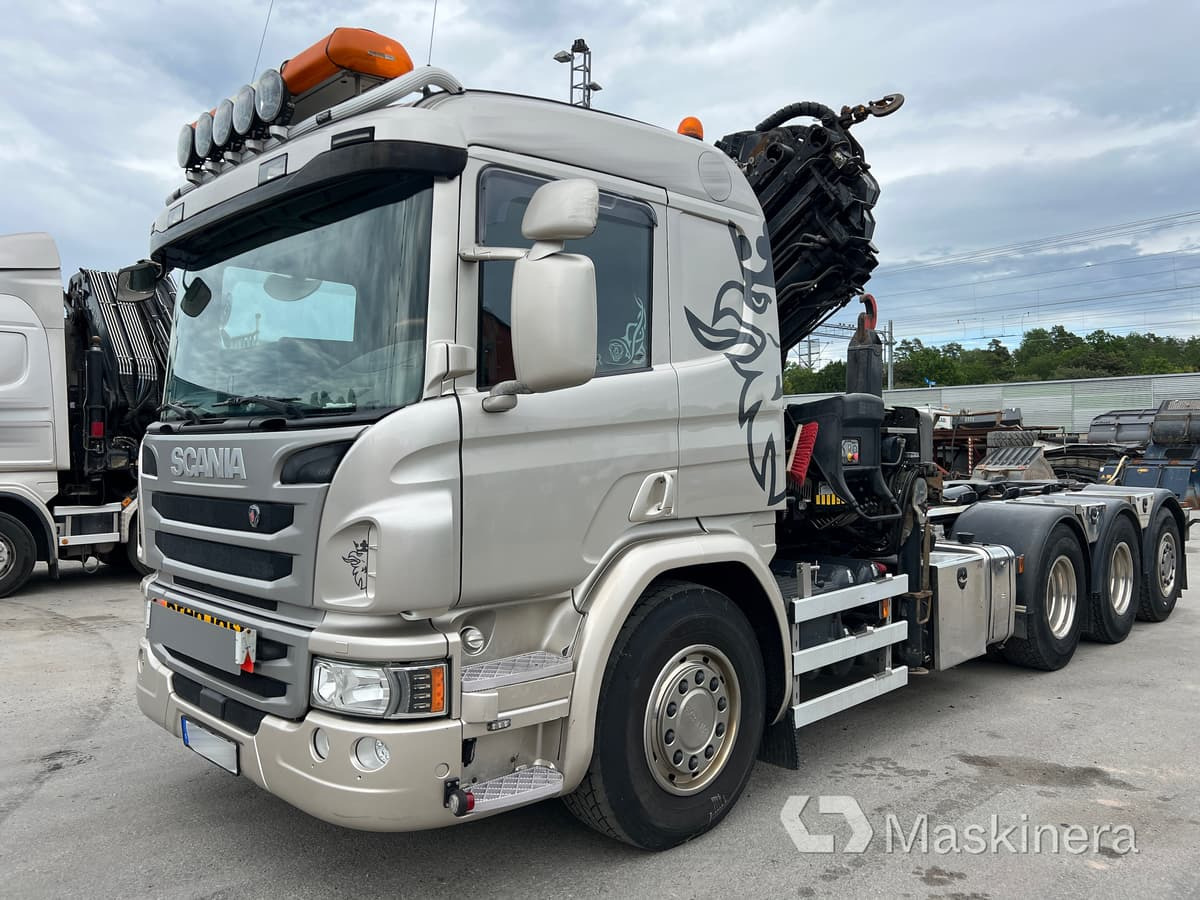Kranväxlare Scania P410 8x4 - Hook lift truck, Crane truck: picture 1 Kranväxlare Scania P410 8x4 - Hook lift truck, Crane truck: picture 1