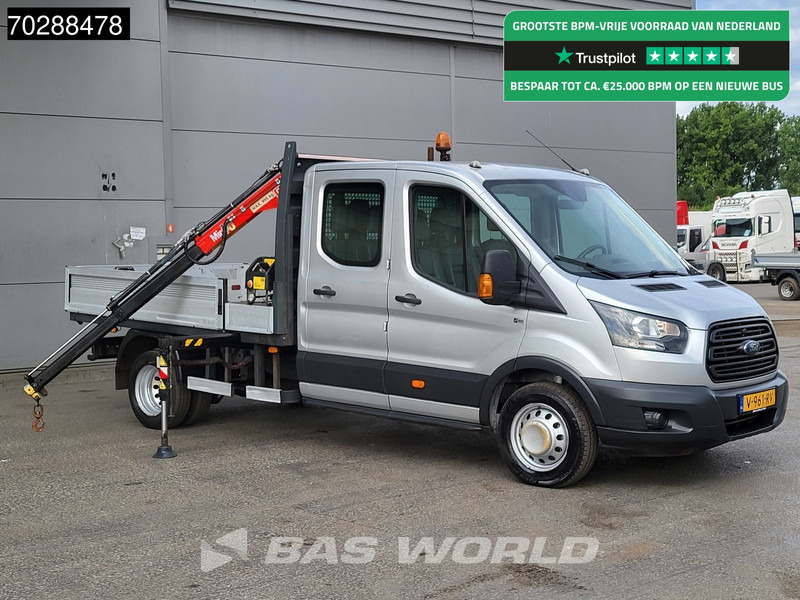 Ford Transit 105pk Kraanwagen Fassi M10A.12 Dubbel Cabine Dubbellucht Trekhaak Euro6 Crane Kran Kranwagen Trekhaak - Flatbed van: picture 1 Ford Transit 105pk Kraanwagen Fassi M10A.12 Dubbel Cabine Dubbellucht Trekhaak Euro6 Crane Kran Kranwagen Trekhaak - Flatbed van: picture 1