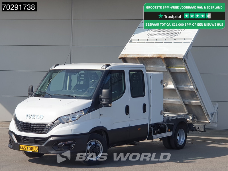 Iveco Daily 35C14 Open Laadbak met Kist Dubbel Cabine Dubbellucht 3,5t Trekhaak Airco Cruise Euro6 Pritsche Pickup Open Box 2m3 Airco Trekha - Flatbed van: picture 1 Iveco Daily 35C14 Open Laadbak met Kist Dubbel Cabine Dubbellucht 3,5t Trekhaak Airco Cruise Euro6 Pritsche Pickup Open Box 2m3 Airco Trekha - Flatbed van: picture 1