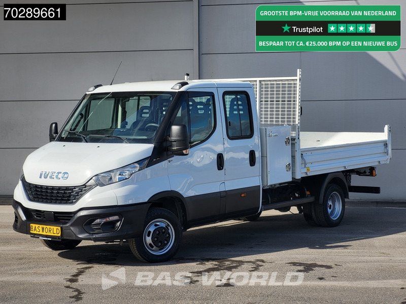 Iveco Daily 35C16 3.0L Open Laadbak met Kist Dubbel Cabine Dubbellucht 3,5t Trekhaak Airco Cruise Euro6 Pritsche Pickup Open Box 2m3 Airco T - Flatbed van: picture 1 Iveco Daily 35C16 3.0L Open Laadbak met Kist Dubbel Cabine Dubbellucht 3,5t Trekhaak Airco Cruise Euro6 Pritsche Pickup Open Box 2m3 Airco T - Flatbed van: picture 1