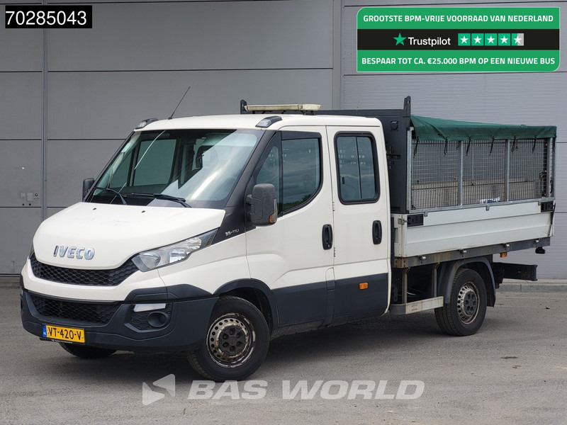 Iveco Daily 35S11 Open Laadbak met Kist Dubbel Cabine 3,5t Trekhaak Airco Pickup Pritsche Open Box Airco Trekhaak - Flatbed van: picture 1 Iveco Daily 35S11 Open Laadbak met Kist Dubbel Cabine 3,5t Trekhaak Airco Pickup Pritsche Open Box Airco Trekhaak - Flatbed van: picture 1