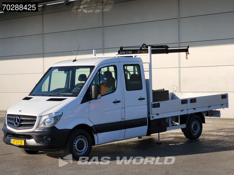 Flatbed van Mercedes-Benz Sprinter 310 CDI Euro6 Automaat Open laadbak Kraanwagen HIAB 017T-2 Navi Airco Euro6 Kraan Crane Kranwagen Pickup Pritsche Airco: picture 7